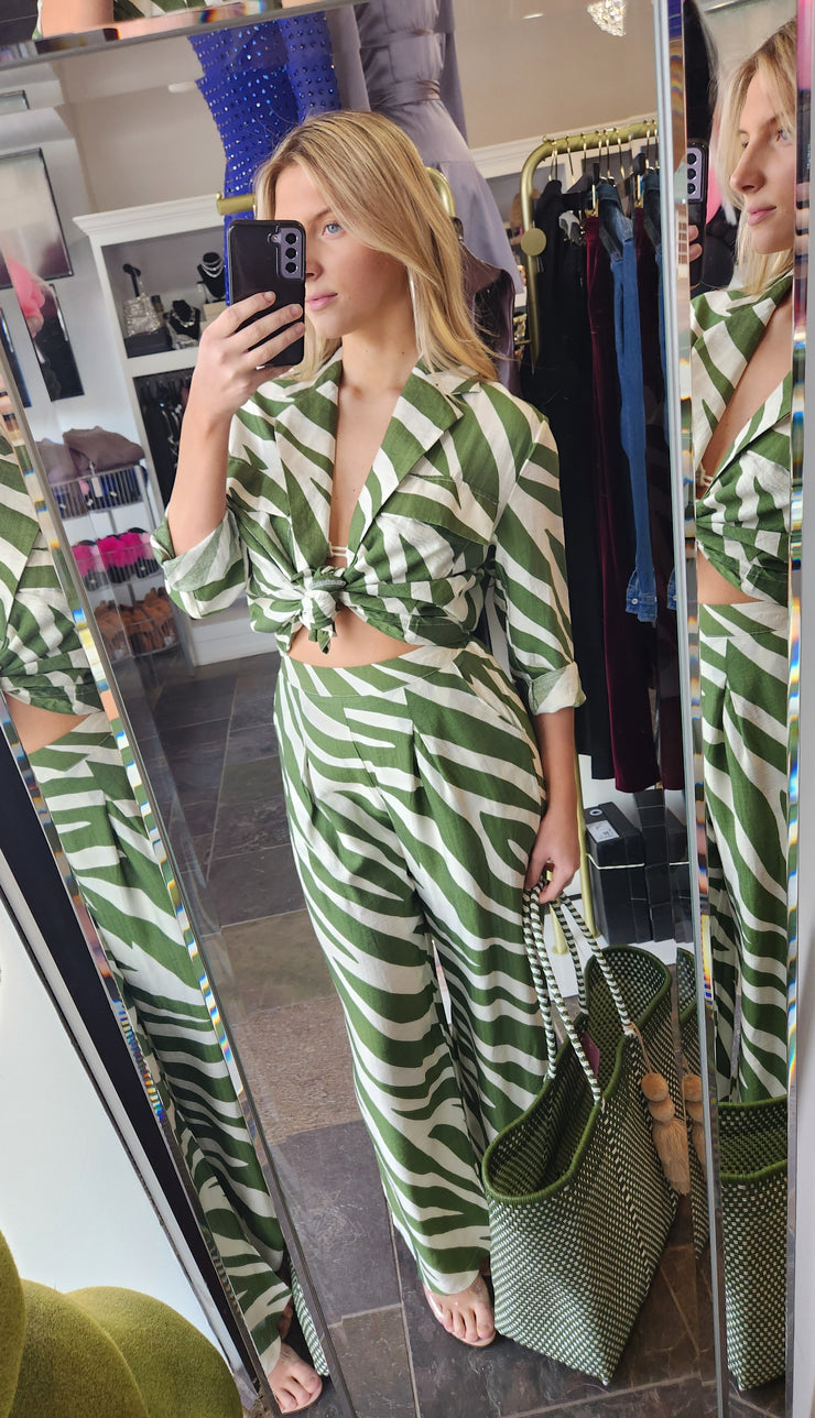 Nydia Zebra Pant Set