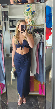 Cut Out Rouched Dress