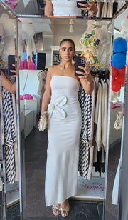 White Lotus Petal Maxi