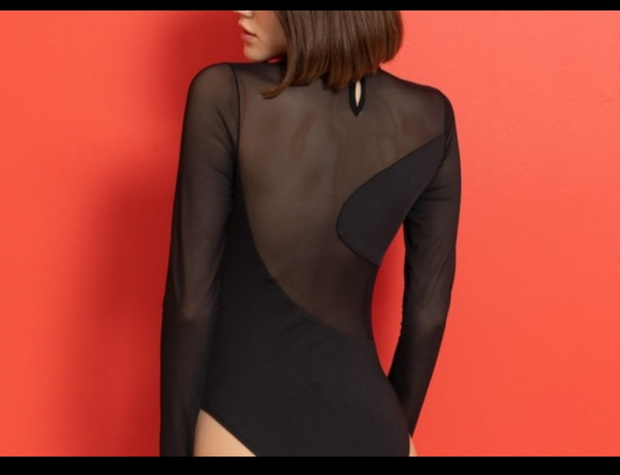Mesh Cut Out Bodysuit