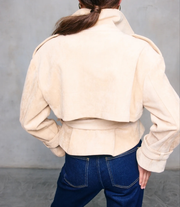 Norma Suede Trench Jacket