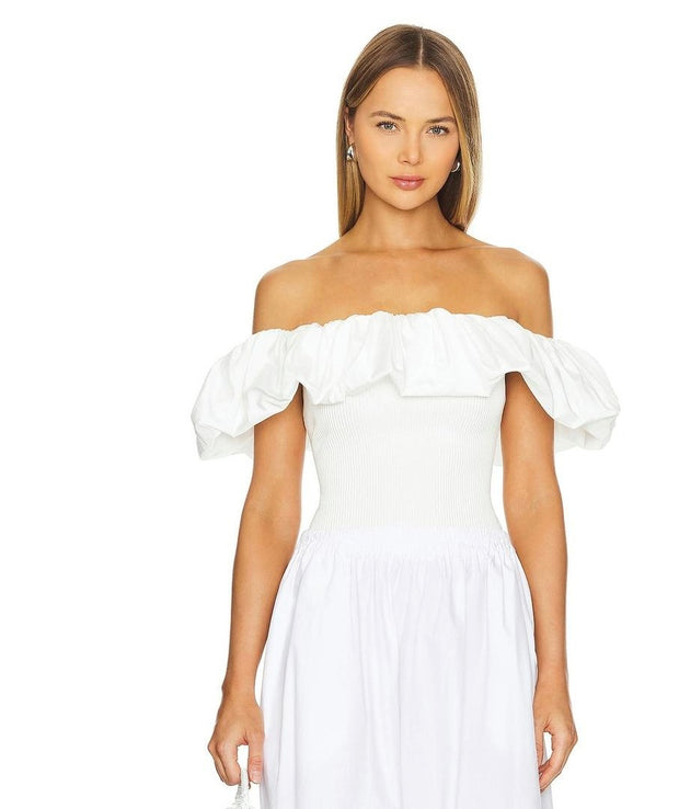 Cherie Ruffled Off Shoulder Top