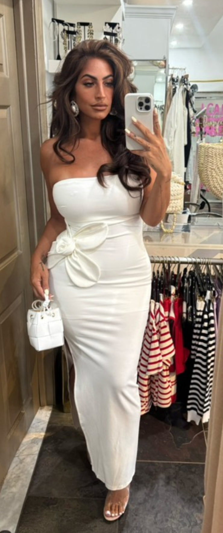 White Lotus Petal Maxi
