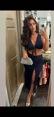 Cut Out Rouched Dress