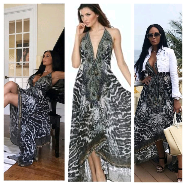 Zayna Beaded Maxi Dress