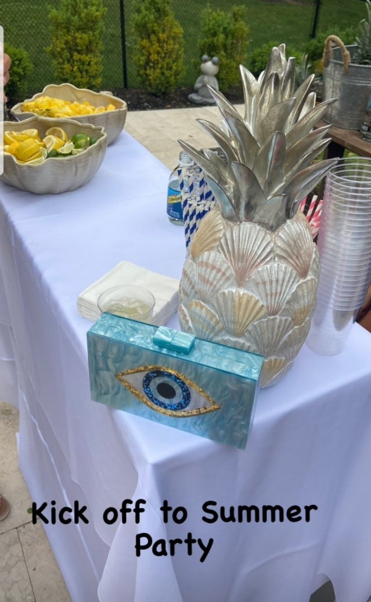 Evil Eye Acrylic Clutch