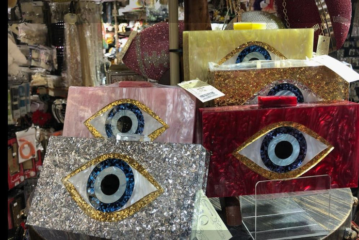Evil Eye Acrylic Clutch
